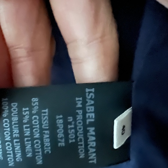 Isabel Marant Etoile Hustin Printed Quilt Jacket with Stud Trim - Picture 8 of 9